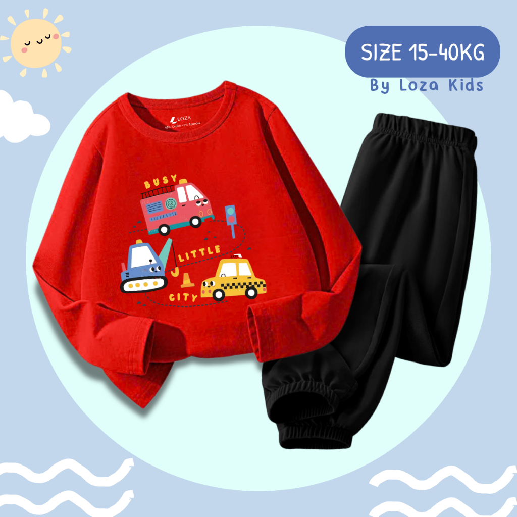 BộThu - Đông bé trai in hình ô tô - Loza Kids BW468_thumbnail_5