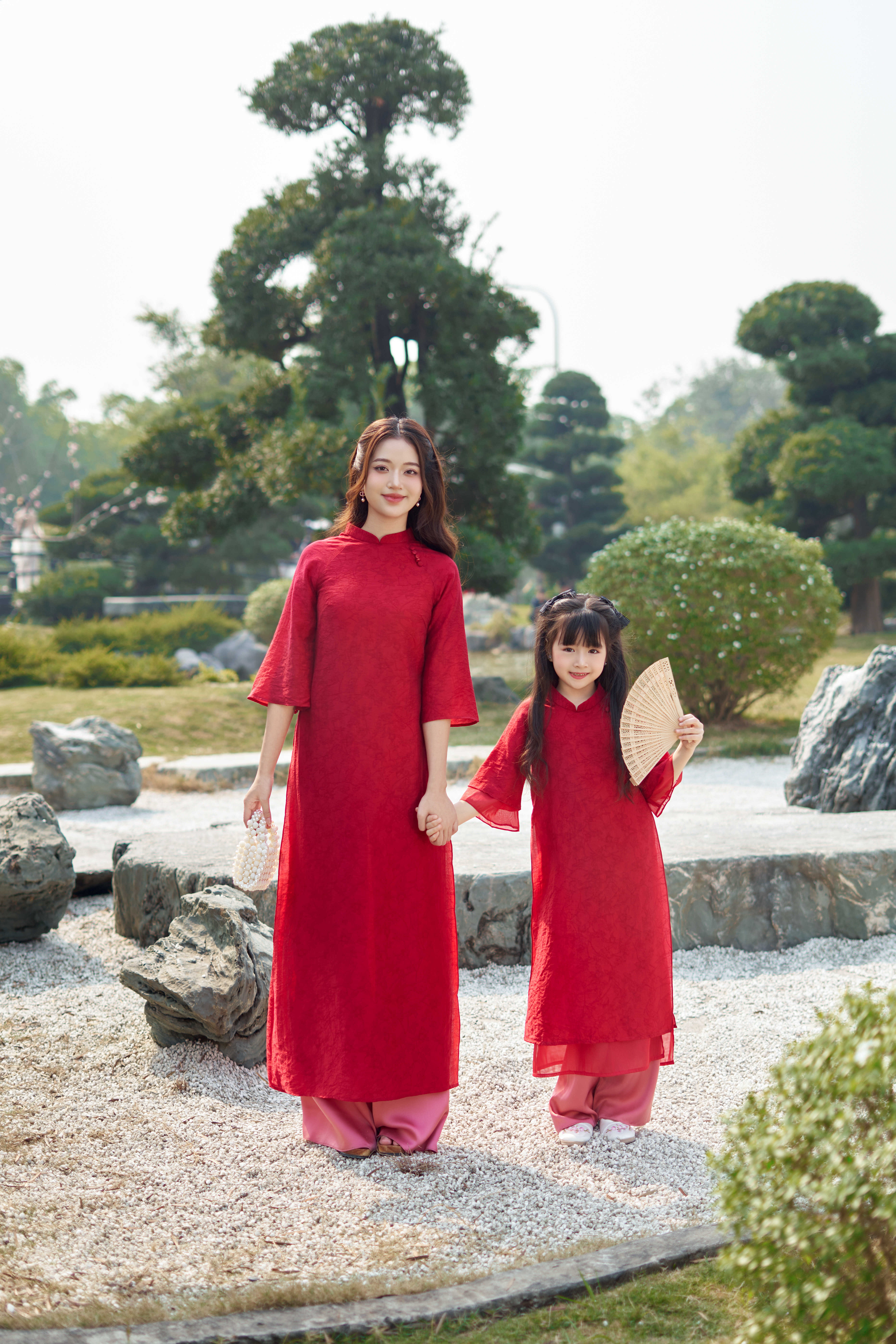 SET Áo Dài Xuân Đan Mẹ