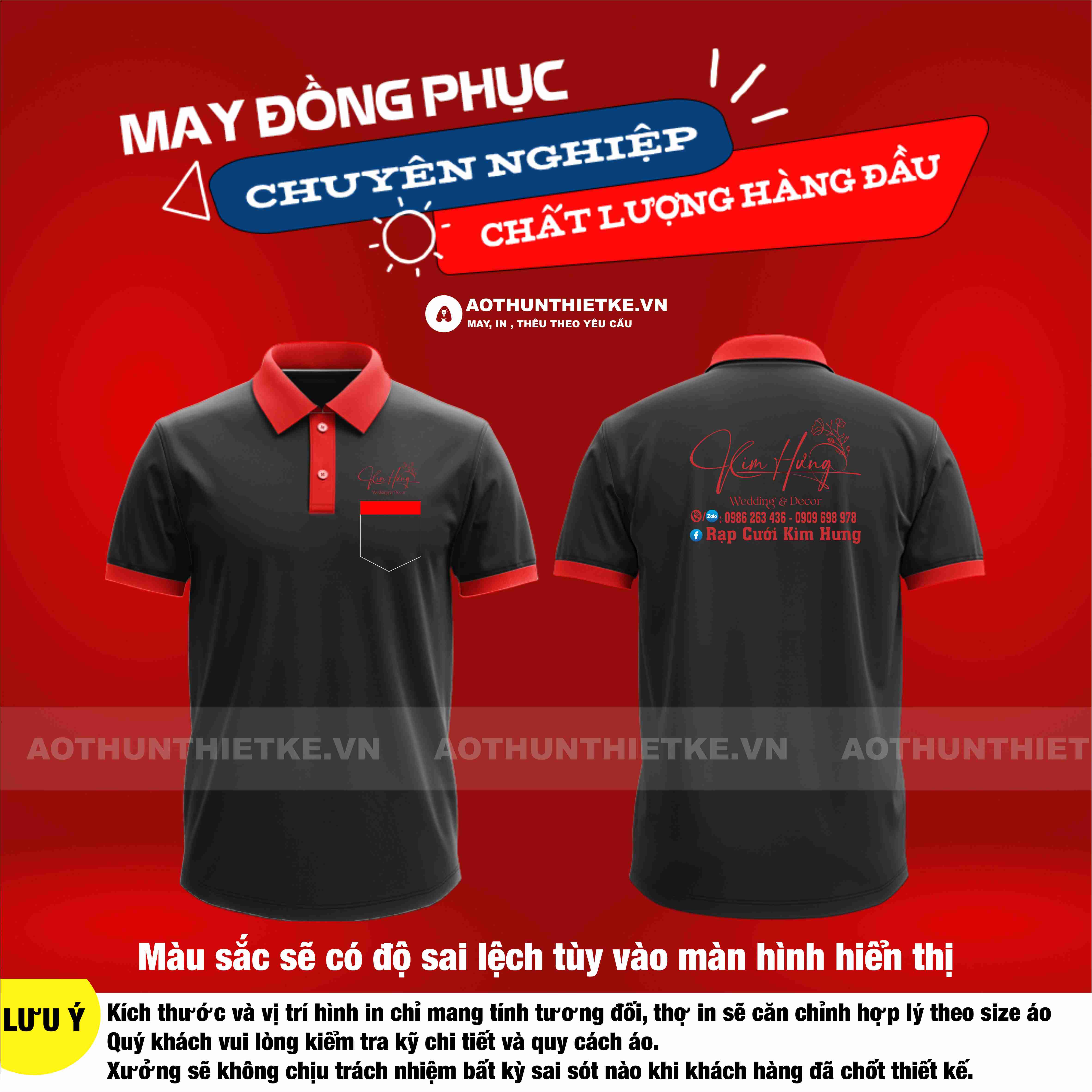 Áo Thun Đồng Phục Rạp Cưới Kim Hưng