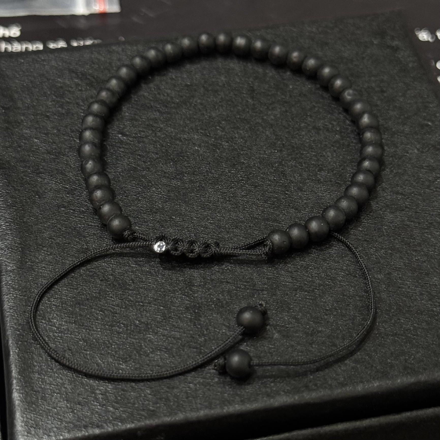 vòng tay đá đen than nhỏ dây rút_thumbnail_0