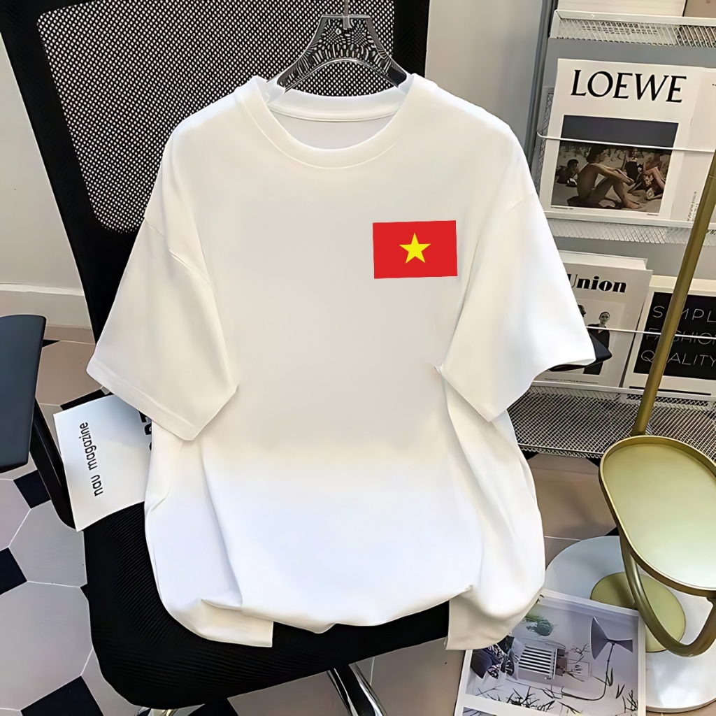 [Form rộng] Áo phông nữ 'Cờ Đỏ Sao Vàng Việt Nam- Độc lập tự do' - LOZA G0293_thumbnail_0