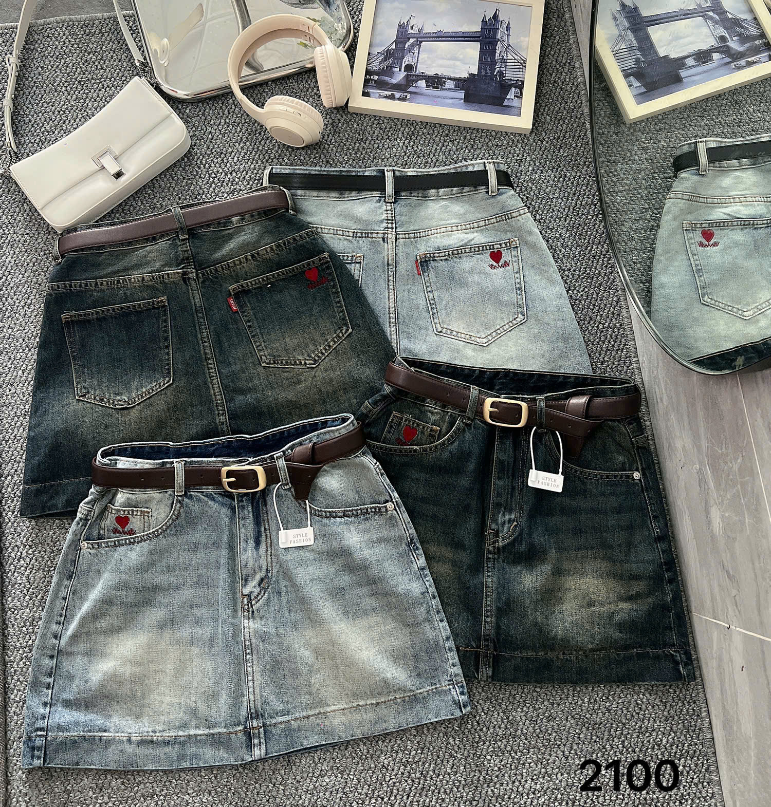 Chân váy dáng A thêu trái tim bigsize JV2100 dành cho nàng béo mập từ 55-90kg_thumbnail_8