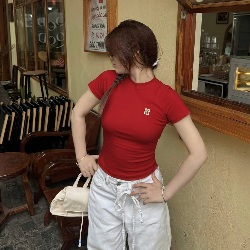 Áo baby tee form slim fit Miucho vải visco thoáng mát hack dáng nhiều màu 3008_thumbnail_2