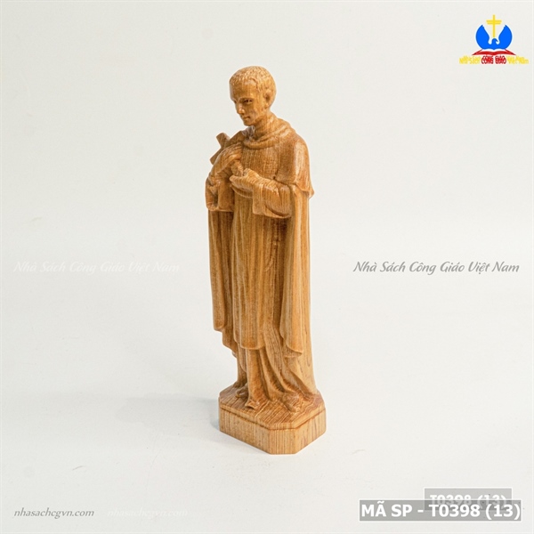 Tượng Thánh Martin 15cm gỗ Pơmu_thumbnail_2