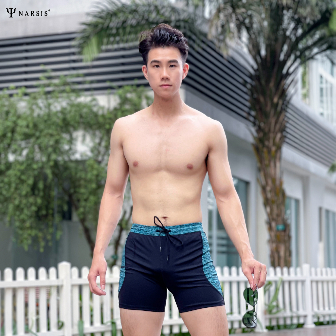 Quần bơi boxer nam Narsis Q24008 chất liệu co giãn, dễ chịu, sử dụng linh hoạt.