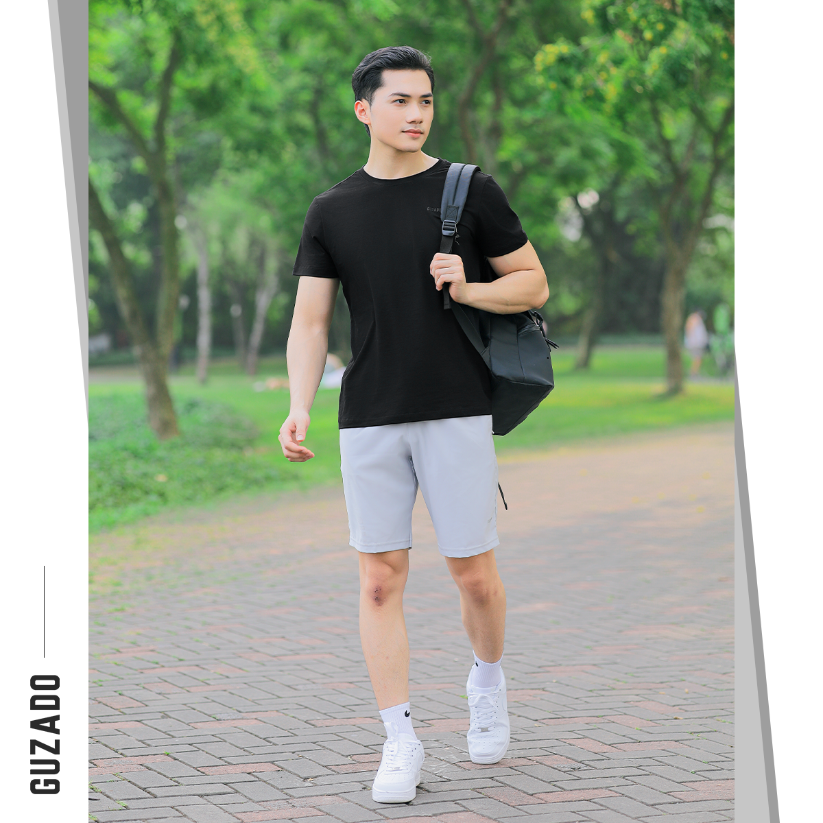 Áo thun nam Ngắn Tay Guzado,Chất Liệu Cotton Chuẩn GTS03_thumbnail_5