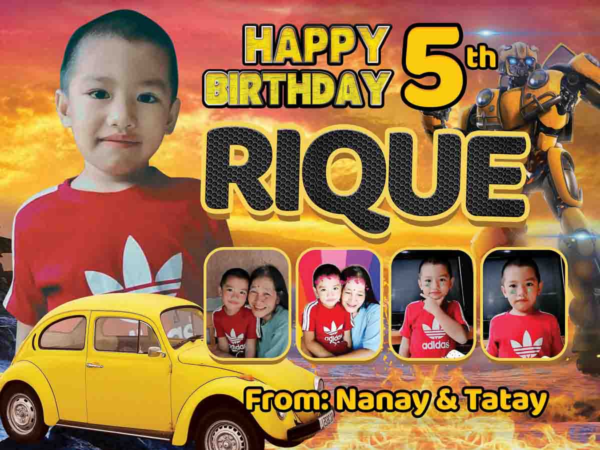 Bumblebee Theme Birthday Tarp_thumbnail_2