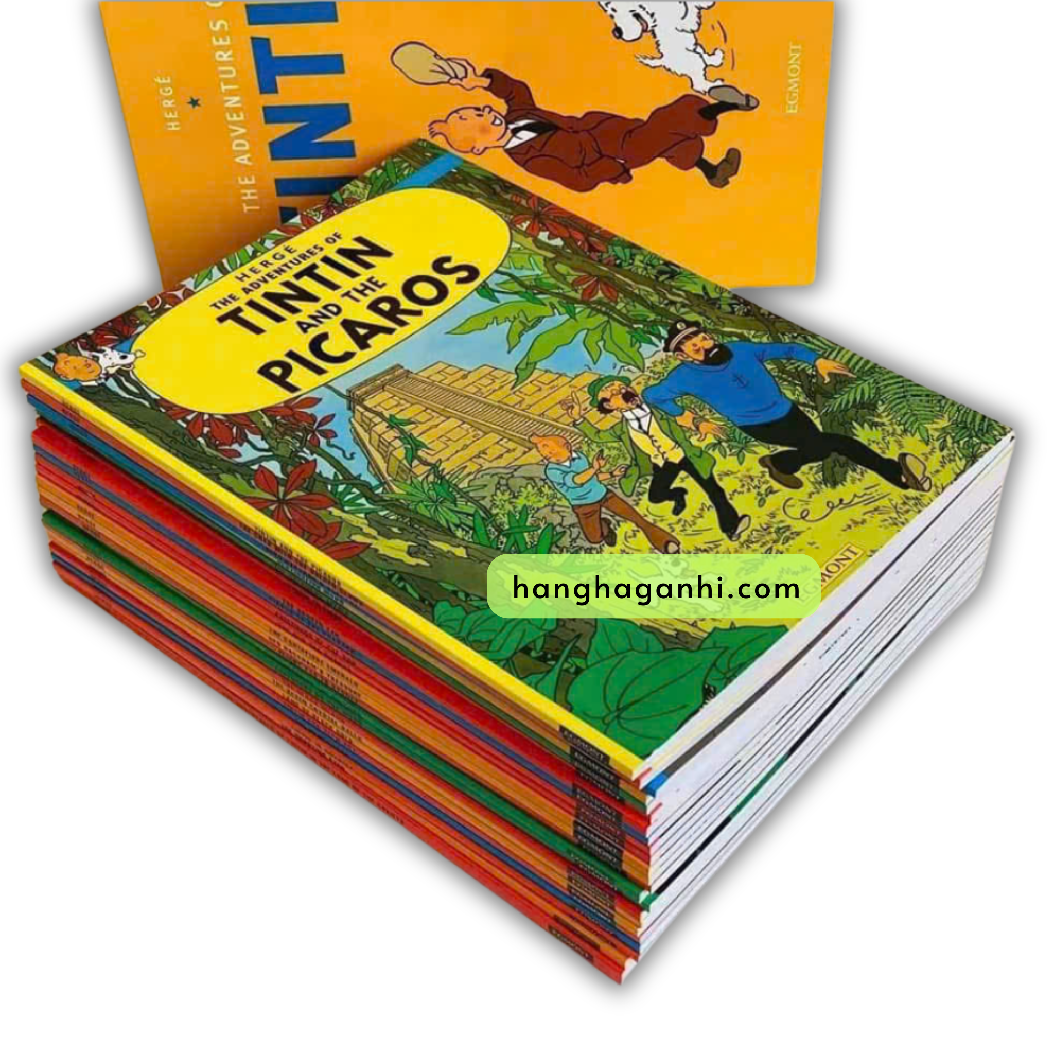Bộ 23 cuốn The adventures of Tintin màu vàng, Cuộc phiêu lưu của Tintin sách nhập_thumbnail_0