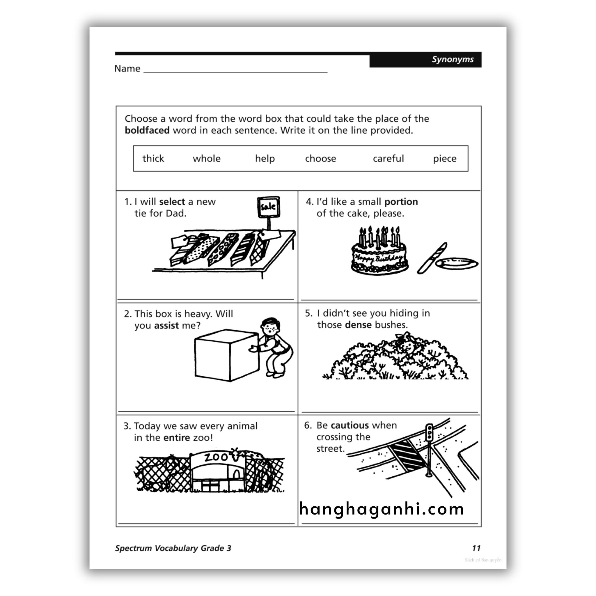 Sách Spectrum Vocabulary Workbook Grade 3 ĐEN TRẮNG_thumbnail_4