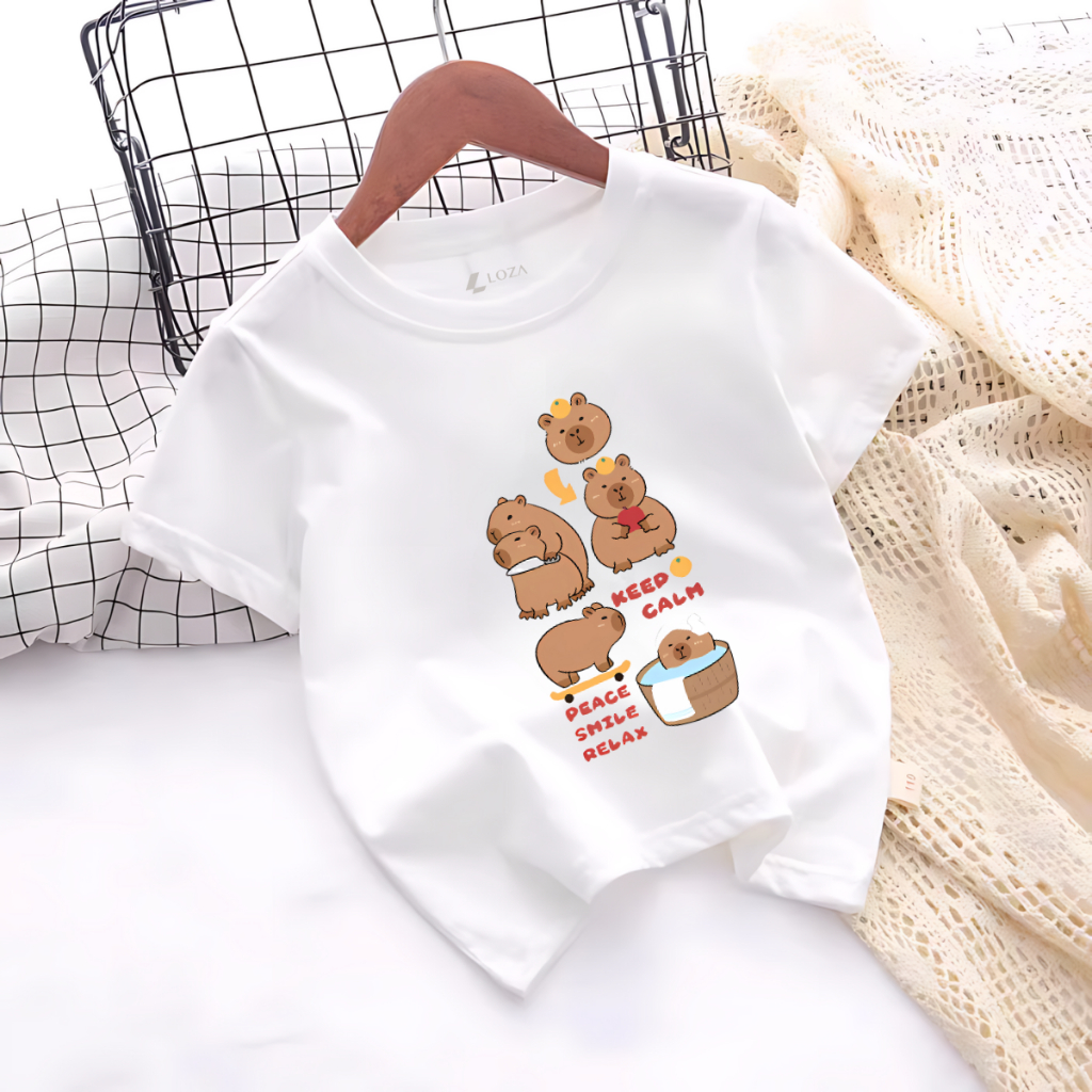 Áo phông cho bé in hình CapyBara nhiều mẫu - Loza Kids AT018_thumbnail_5