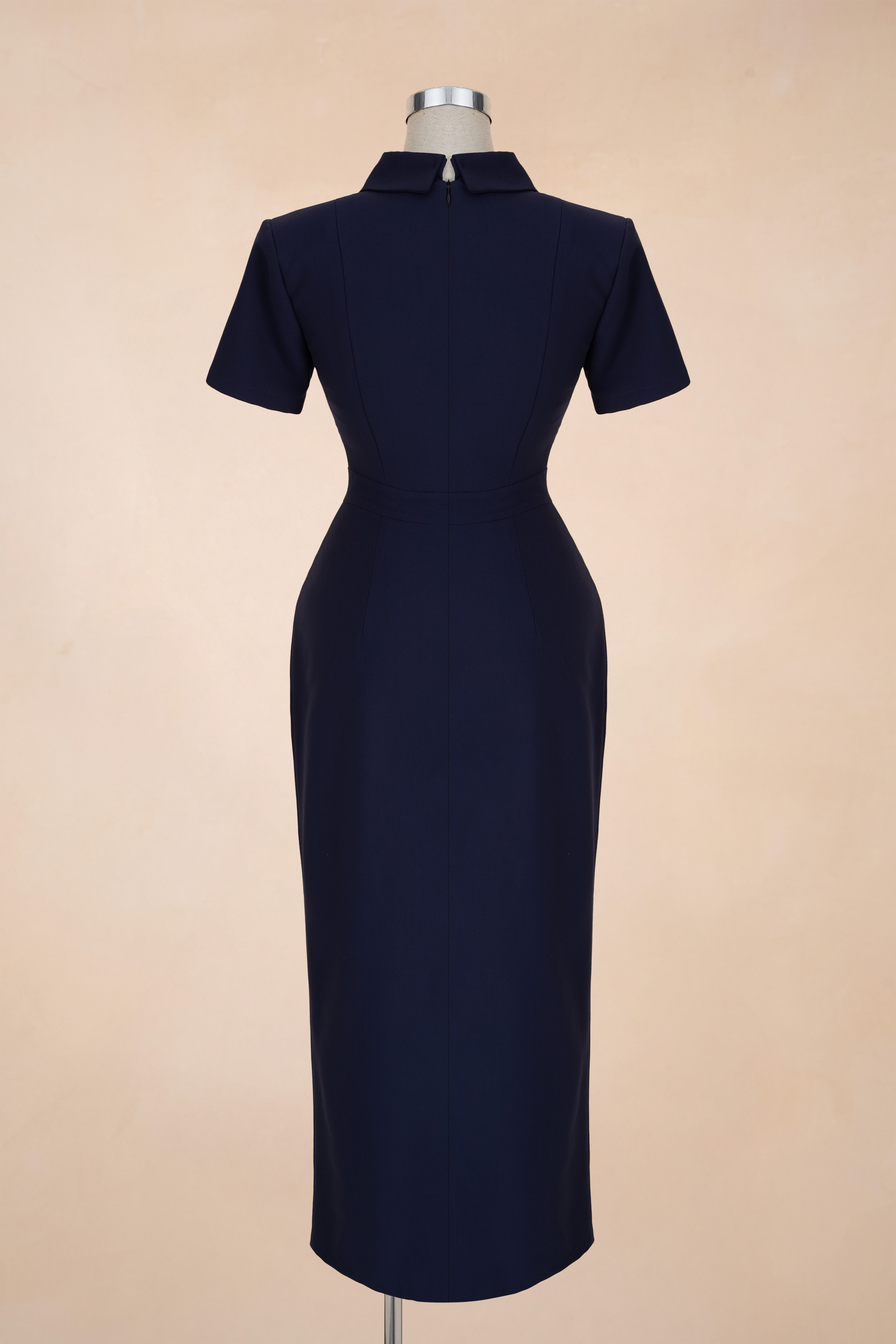 Đầm Bút Chì Tag Nơ Tay Cộc