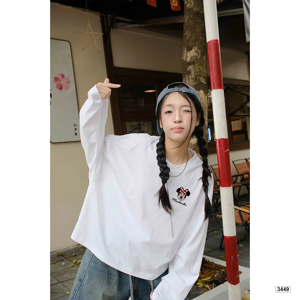 Áo thun boxy tay dài Kitty siêu yêu Miucho 3449_thumbnail_6