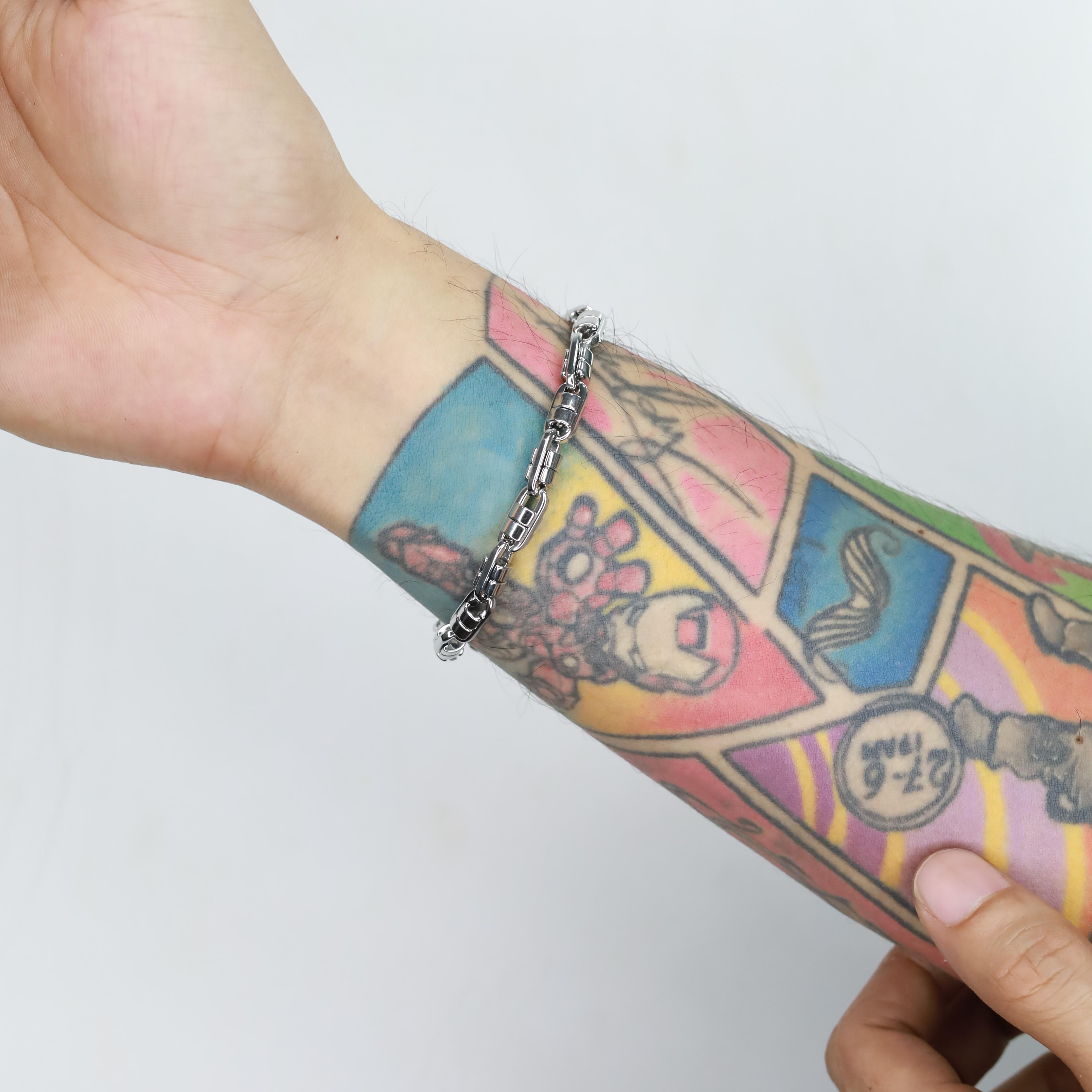 Vòng tay mắc xích trụ trắng_thumbnail_2