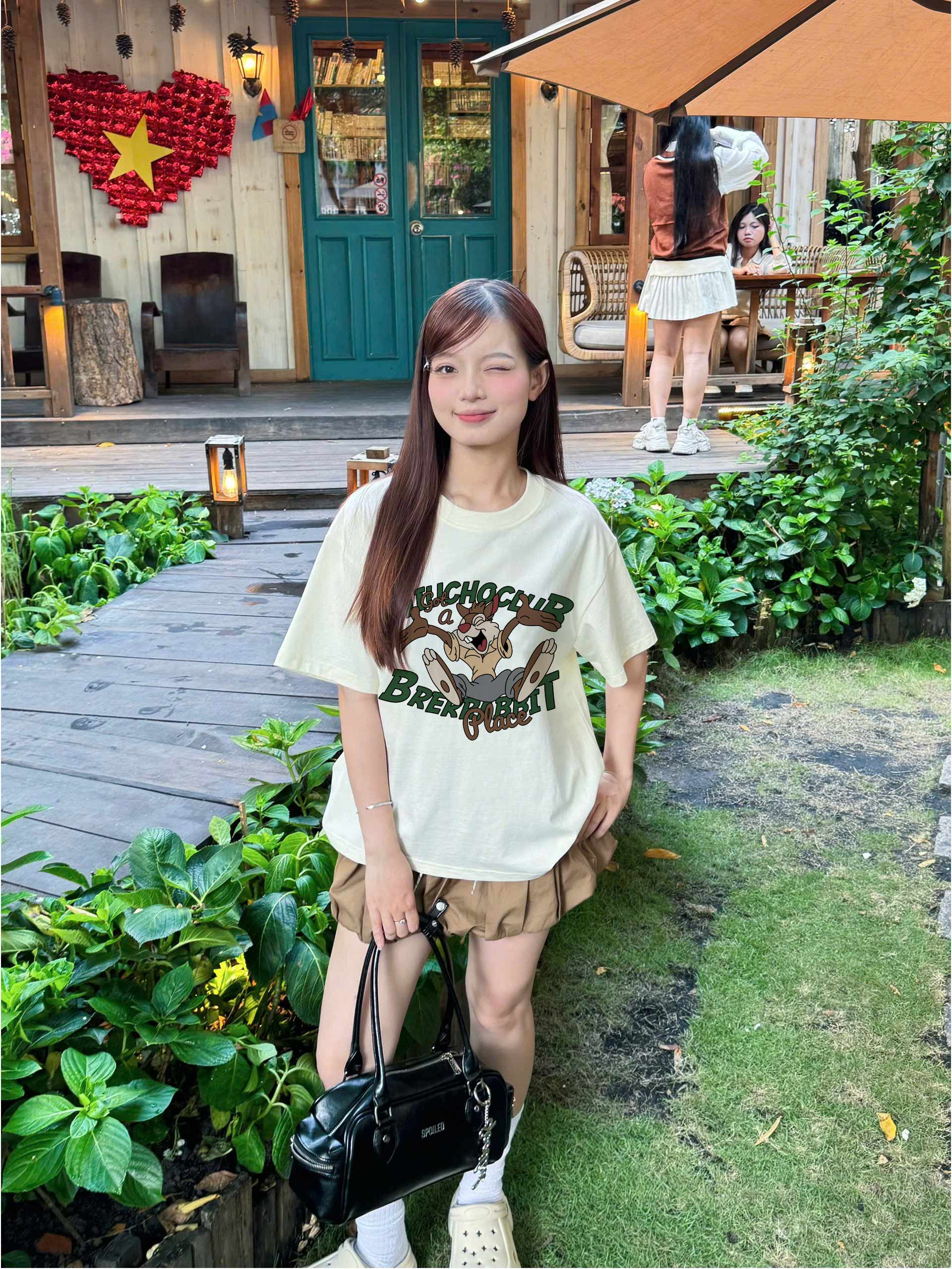 Áo thun boxy hoạt hình 2327 Miucho cổ tròn chất vải cotton 2 chiều cao cấp dày dặn in mix_thumbnail_3