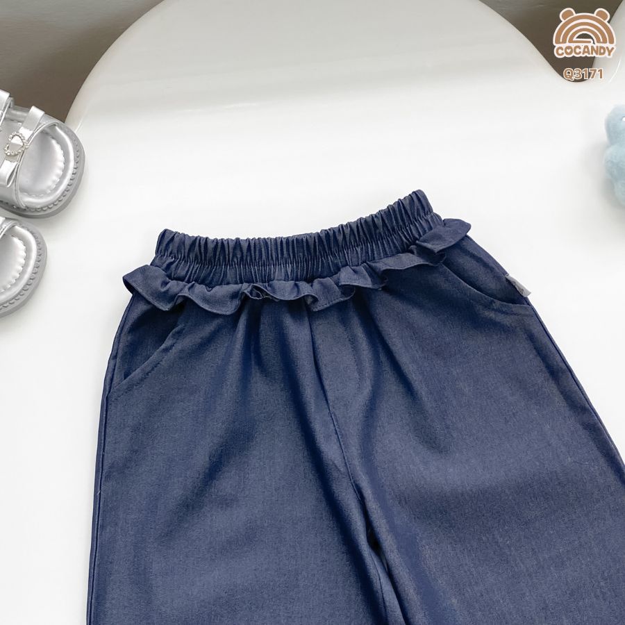 Quần dài XANH denim phối bèo_thumbnail_2