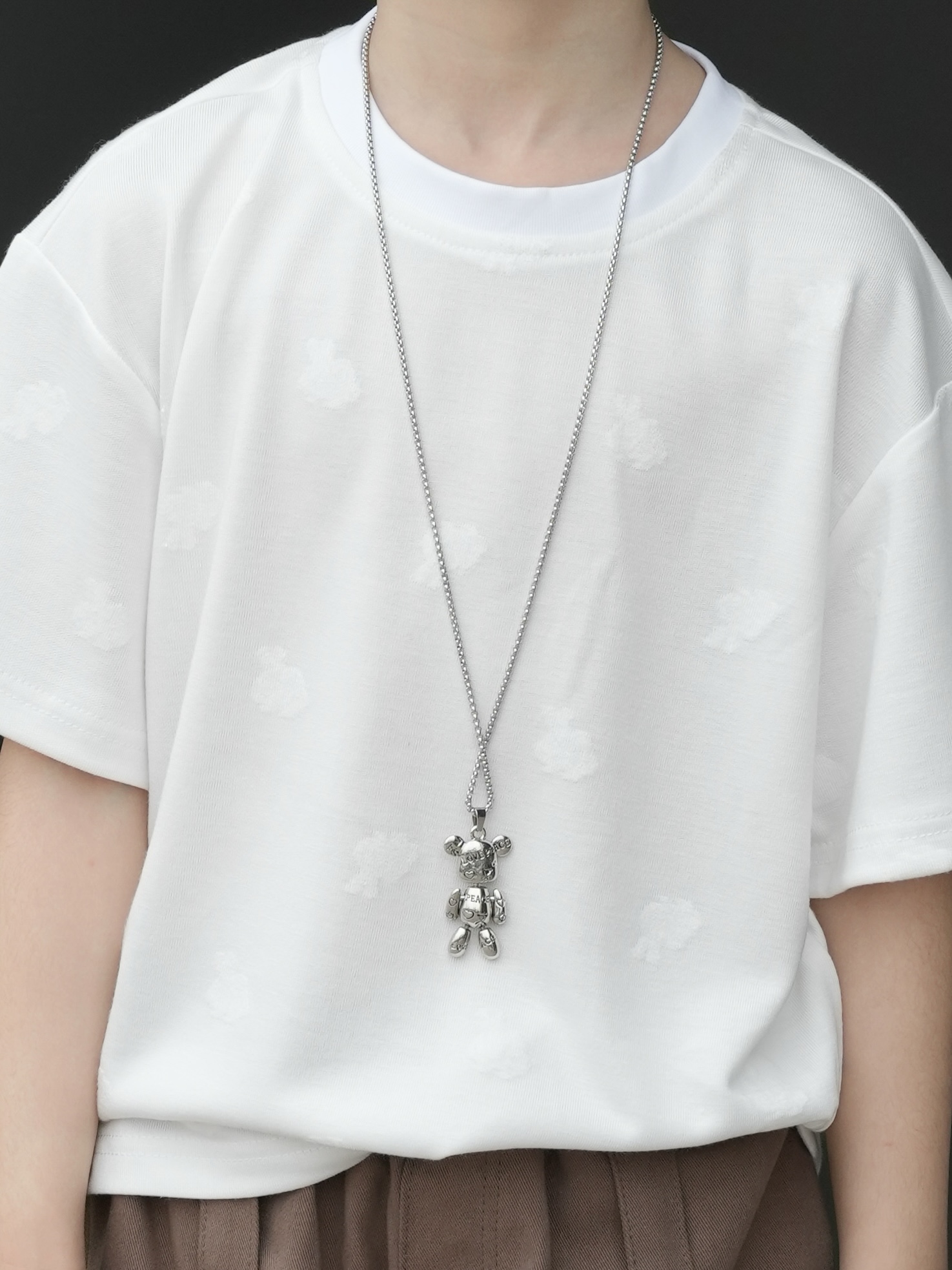 Áo Thun ALLY Bé Trai Cotton Cao Cấp – Thêu Hình Thỏ Chìm Cực Xinh – Dáng Rộng Unisex _thumbnail_3