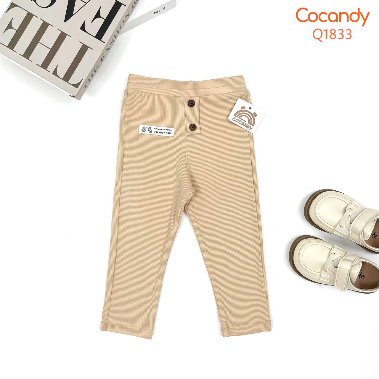 Quần dài Warmish BE trơn COCANDY_thumbnail_0