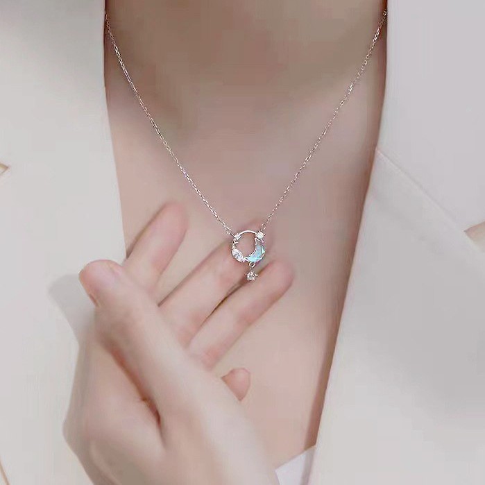 D210 - Dây chuyền trăng sao đá moonstone_thumbnail_2