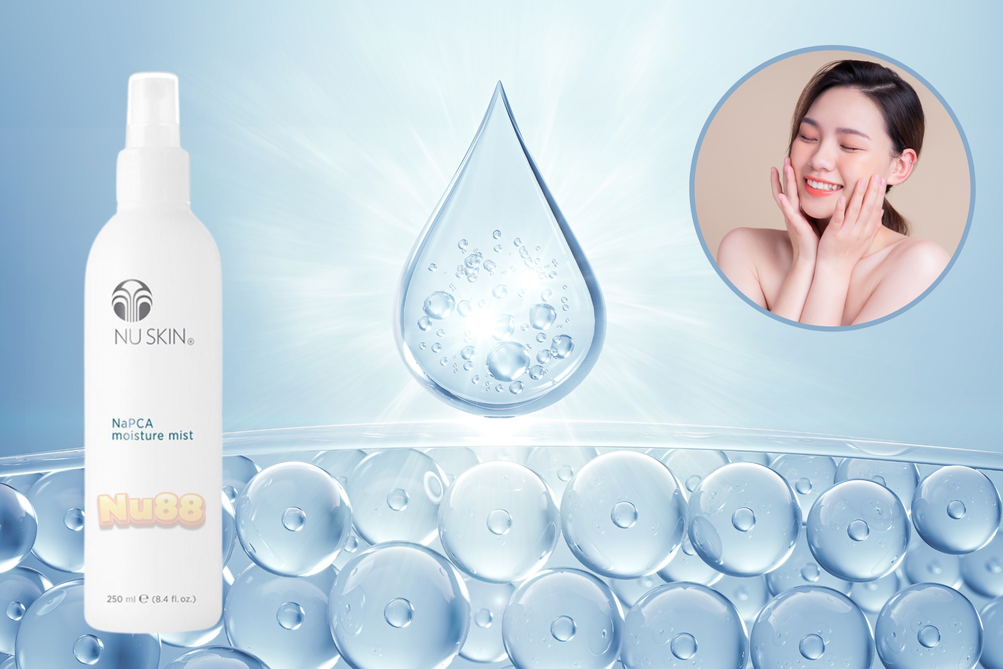 Xịt khoáng dưỡng ẩm NaPCA Moisture Mist Nuskin