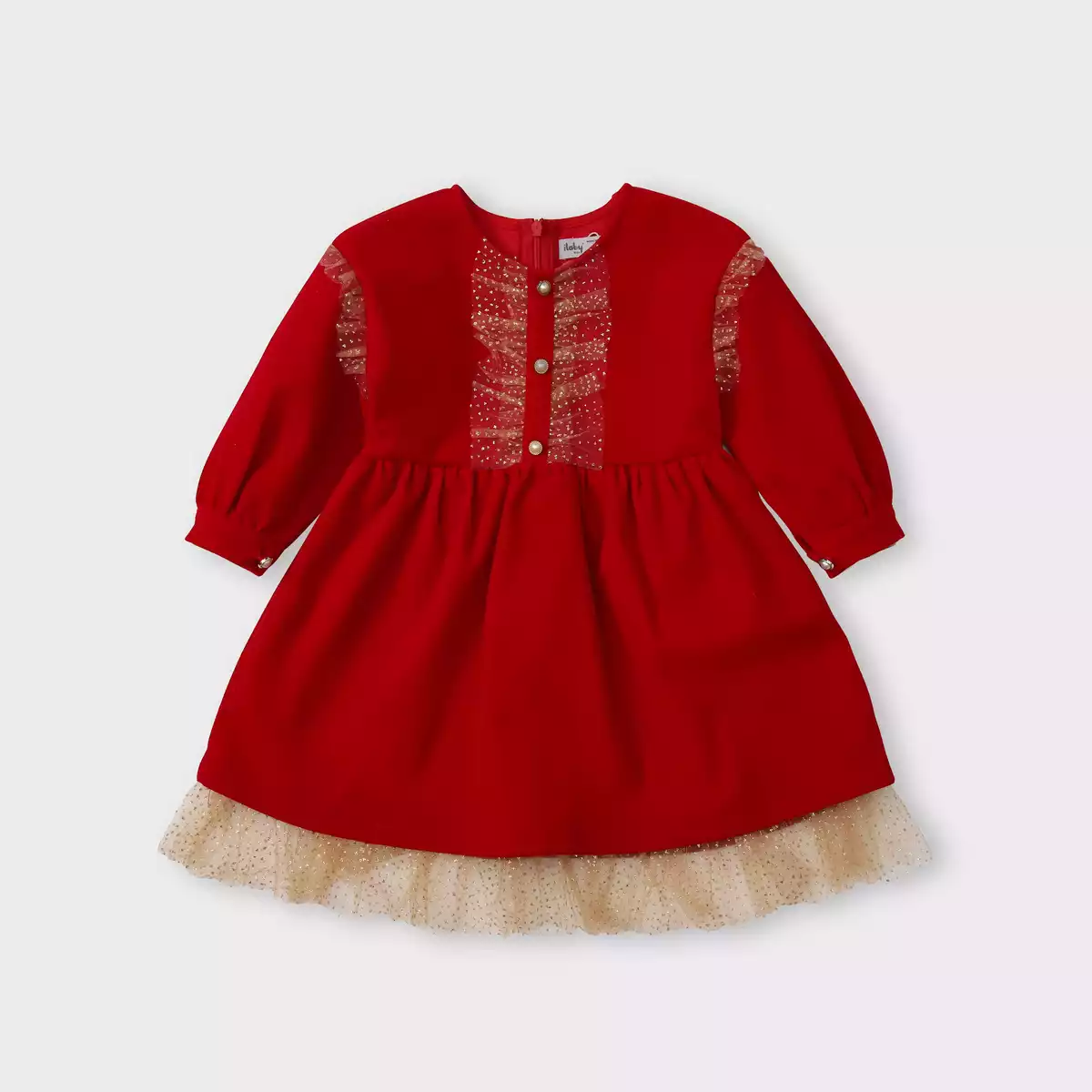 Váy nhung nẹp phối lưới_thumbnail_7