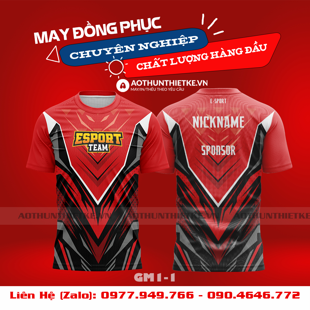 Mẫu Áo Game Thủ Esports Thiết Kế - TKGM100
