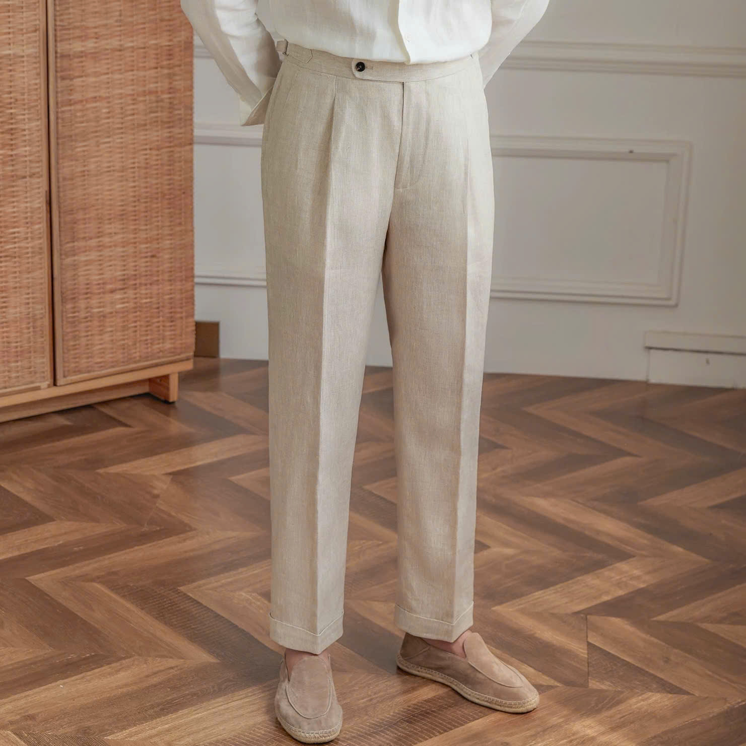 Sidetab Linen Trousers – Season 3_thumbnail_2