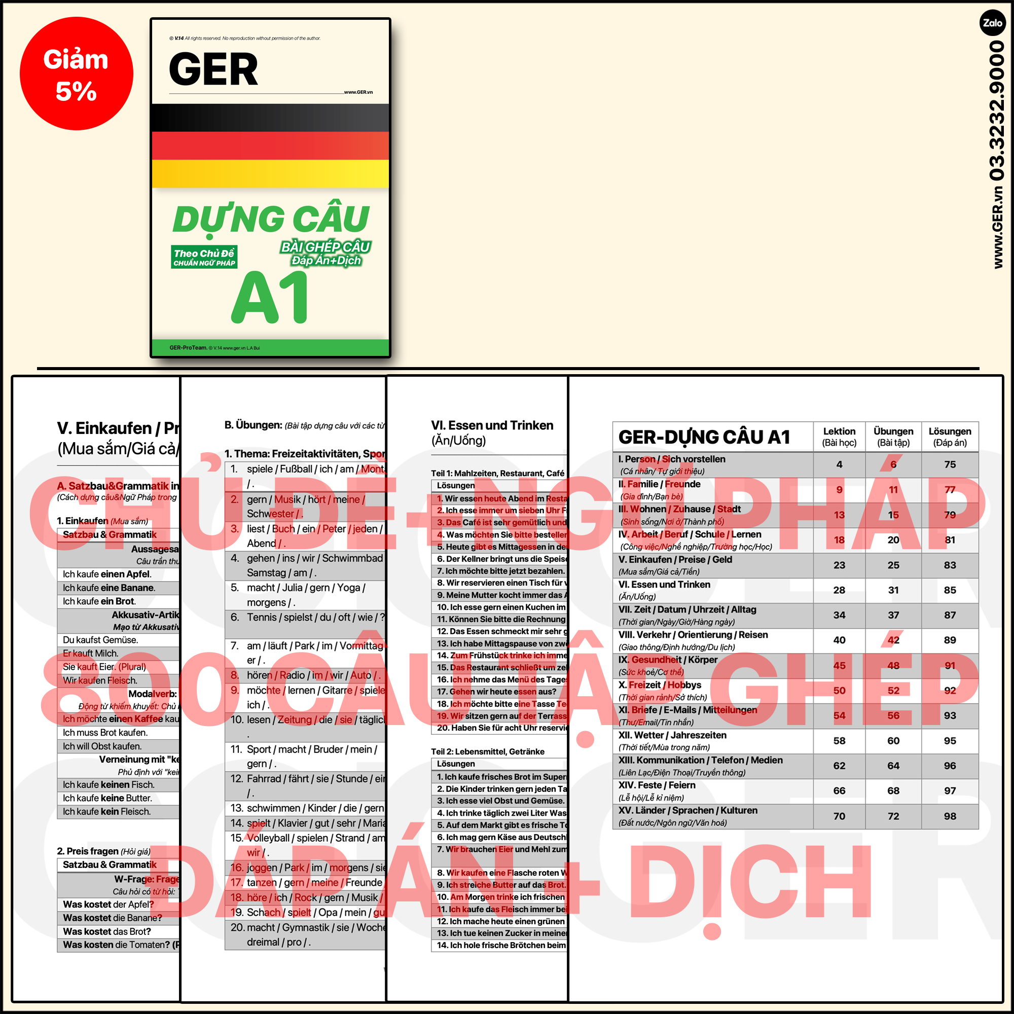 Dựng Câu Tiếng Đức A1