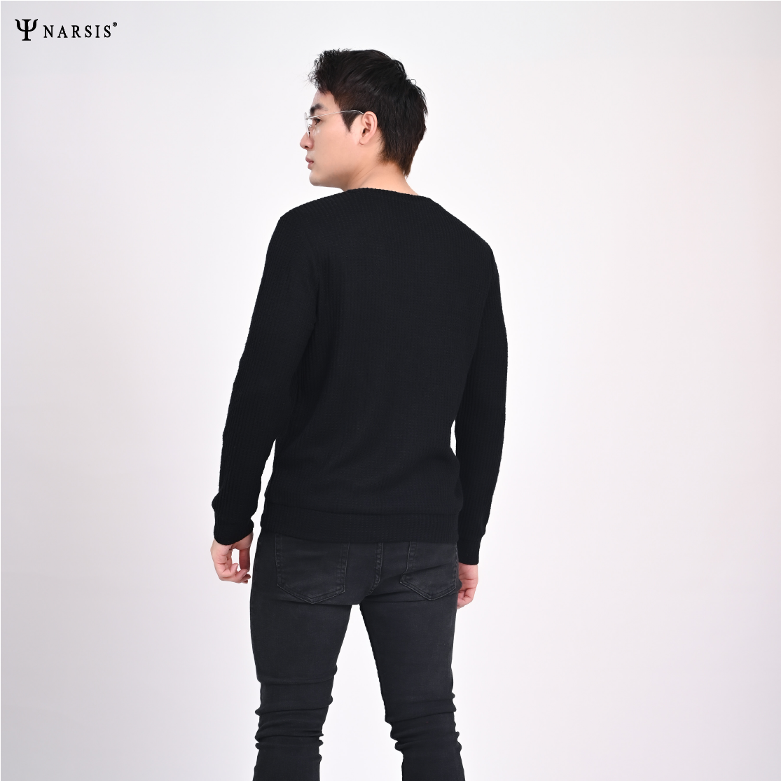 ÁO THU ĐÔNG NAM D0027 NARSIS VẢI LEN COTTON ẤM ÁP, THOÁNG MÁT, GIỮ ẤM TỐT, MỀM MẠI_thumbnail_0