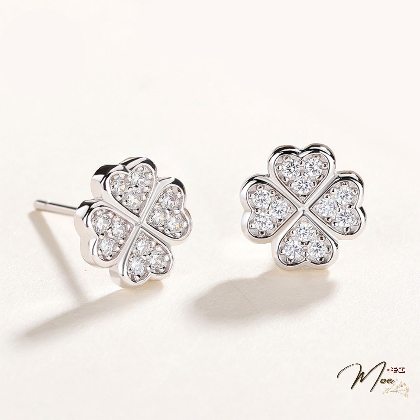 K59 - Khuyên tai Cỏ 4 lá trái tim_thumbnail_2