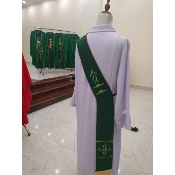 Áo alba - Áo lễ Linh mục, phó tế - Quà tặng Công Giáo NS214_thumbnail_6