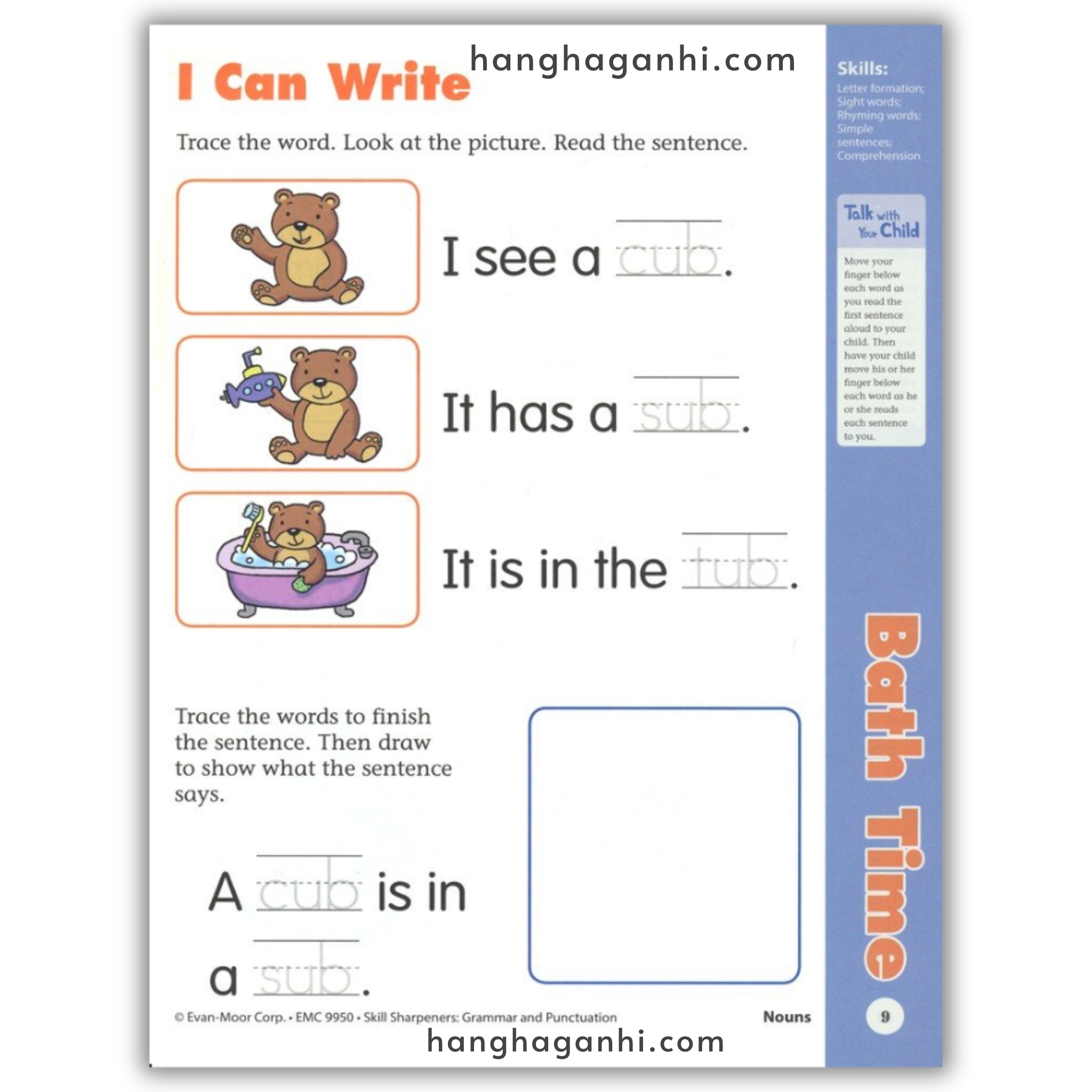 Sách Evan-Moor Skill Sharpeners Grammar and Punctuation Grade K_thumbnail_7
