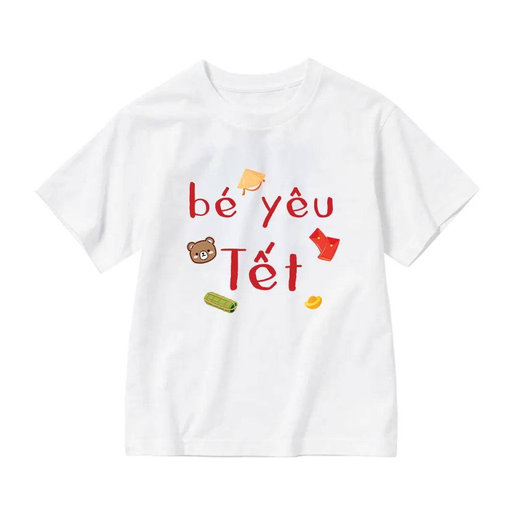 Áo thun bé yêu Tết Bính Ngọ Kado vải cotton dày dặn thoáng mát cổ tròn in mix 3002_thumbnail_10