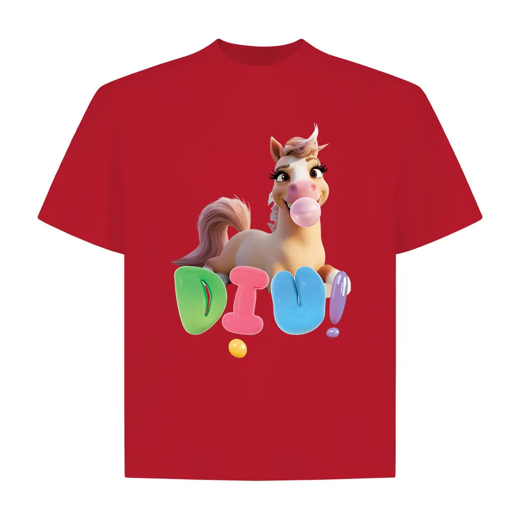 Áo thun nữ form boxy Miucho Club cotton dày dặn thoáng mát cổ tròn hình ngựa dễ thương in mix 2828_thumbnail_14