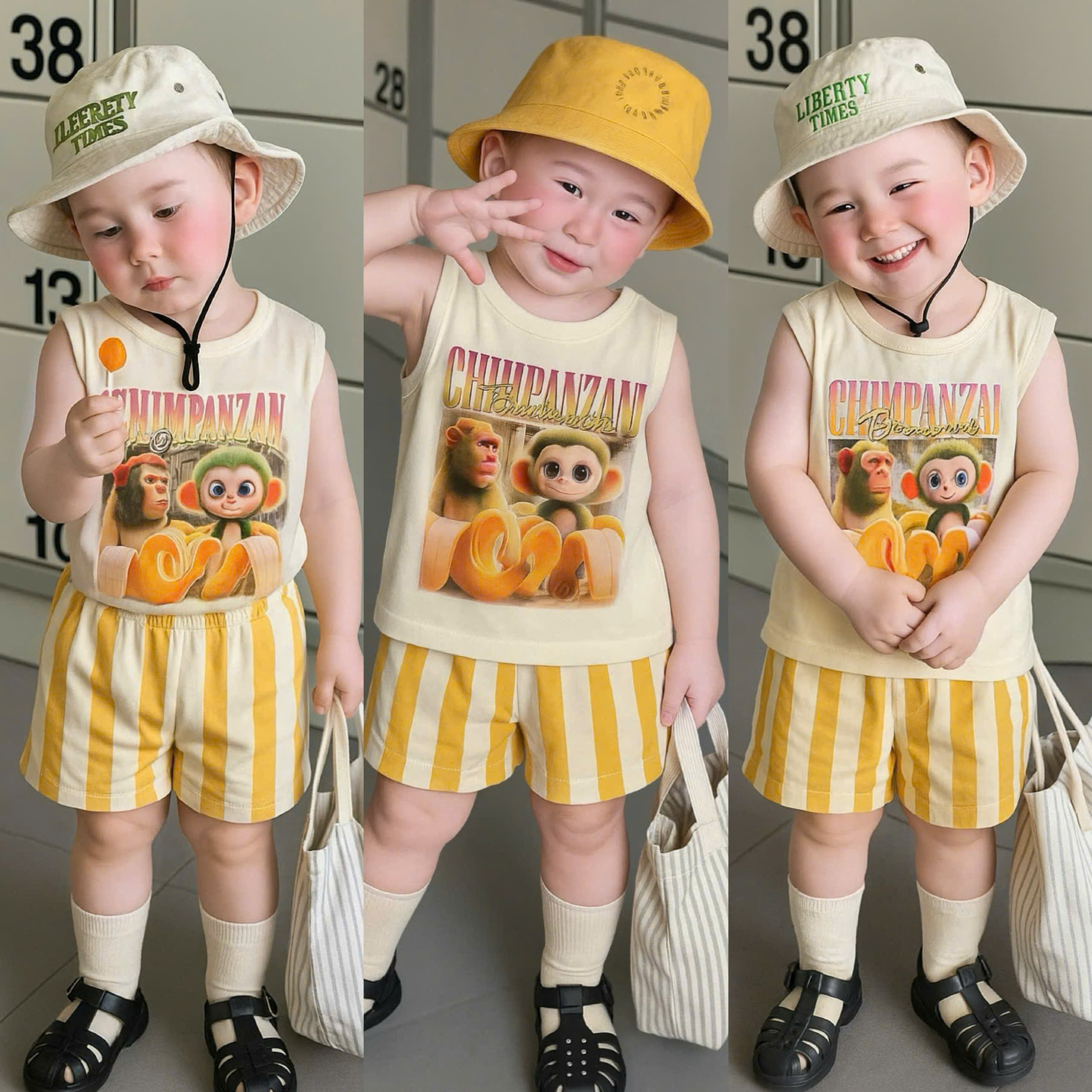 V01 BỘ BA LỖ KHỈ VÀ CHUỐI CHIMPANZINI- A201.616