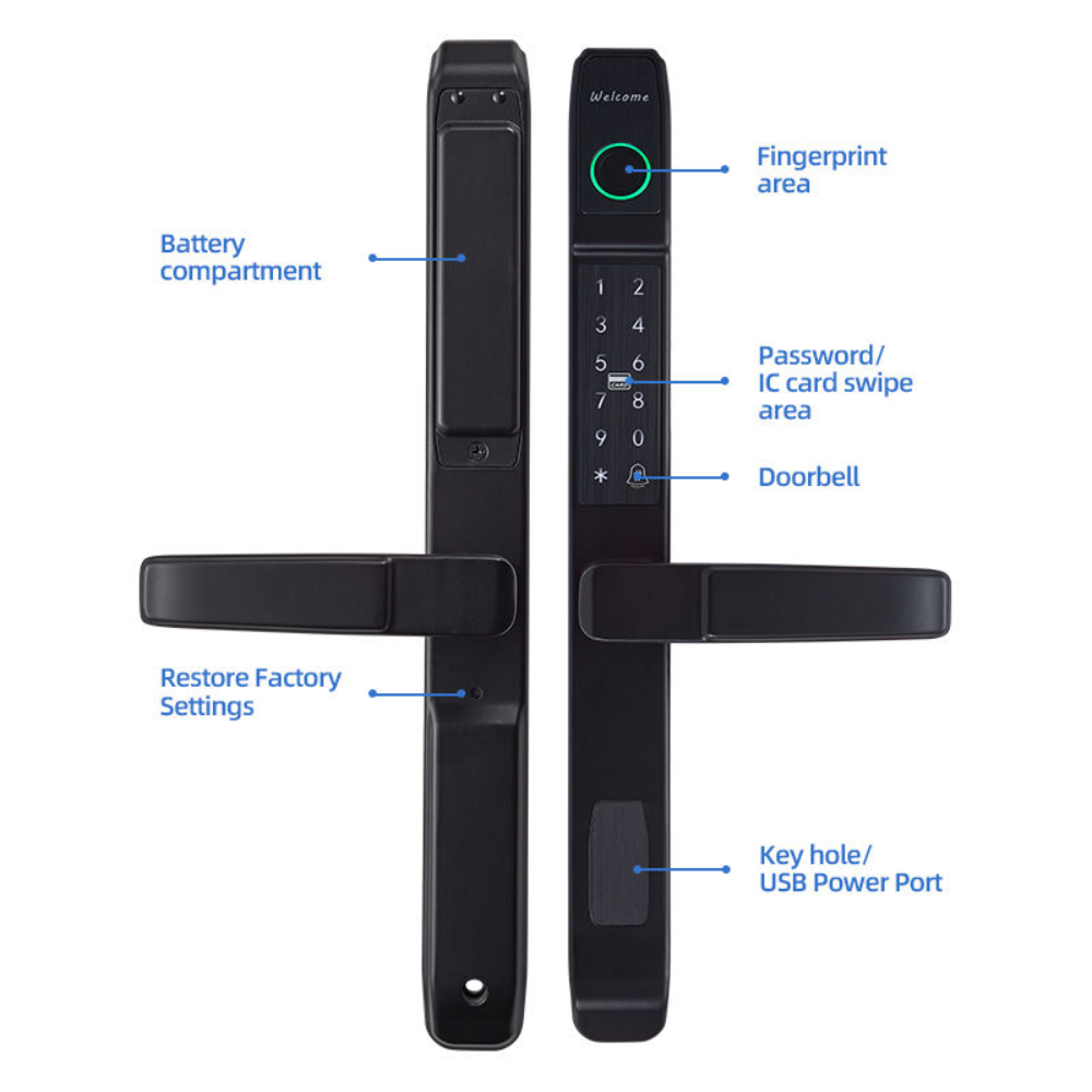 Khóa Thông Minh Kachi MK47 Chính Hãng - Chuyên Dụng Cho Cửa Nhôm Xingfa & Đố Hẹp_thumbnail_6