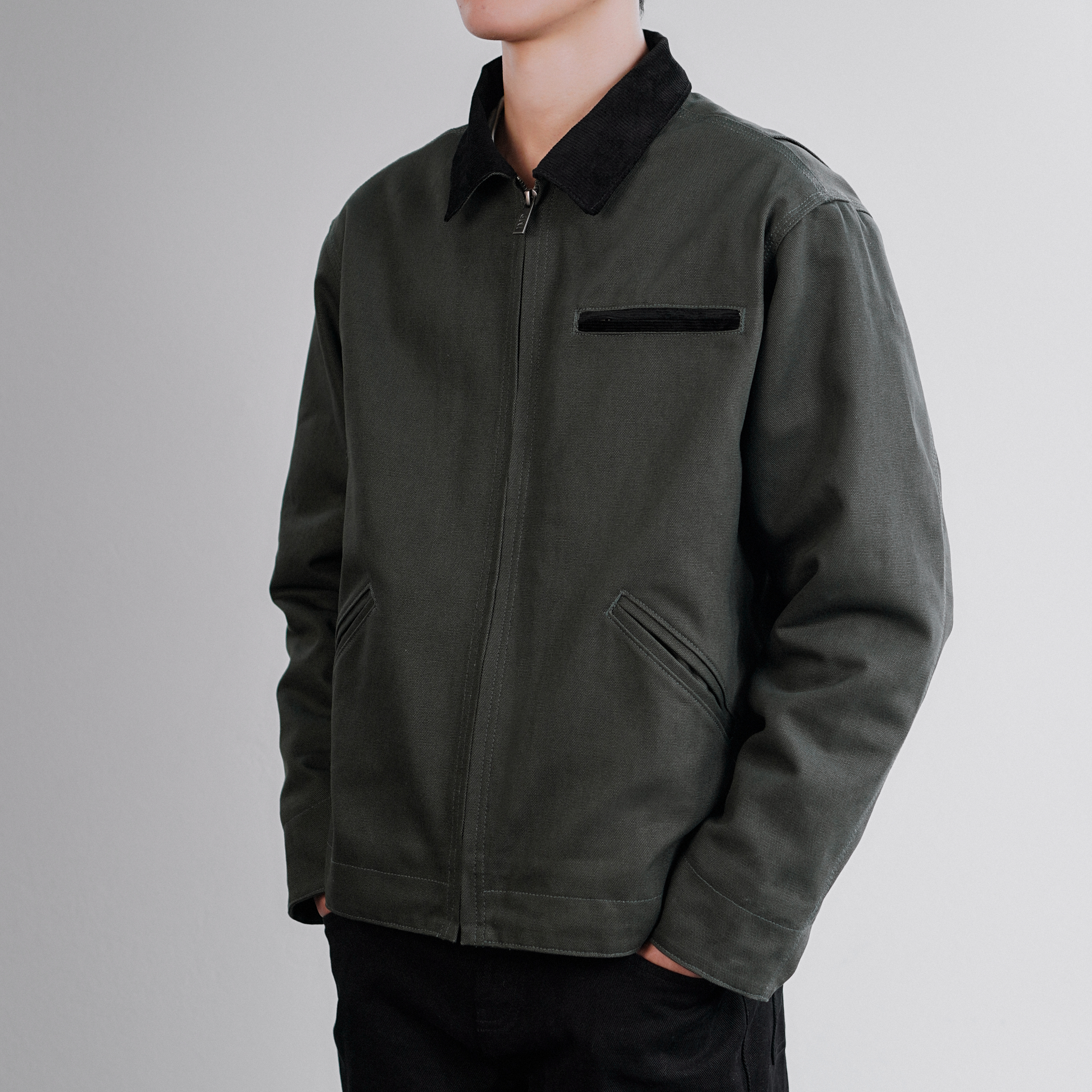 IMP 003 JACKET - Áo khoác Heavy Canvas  Form Regular Crop