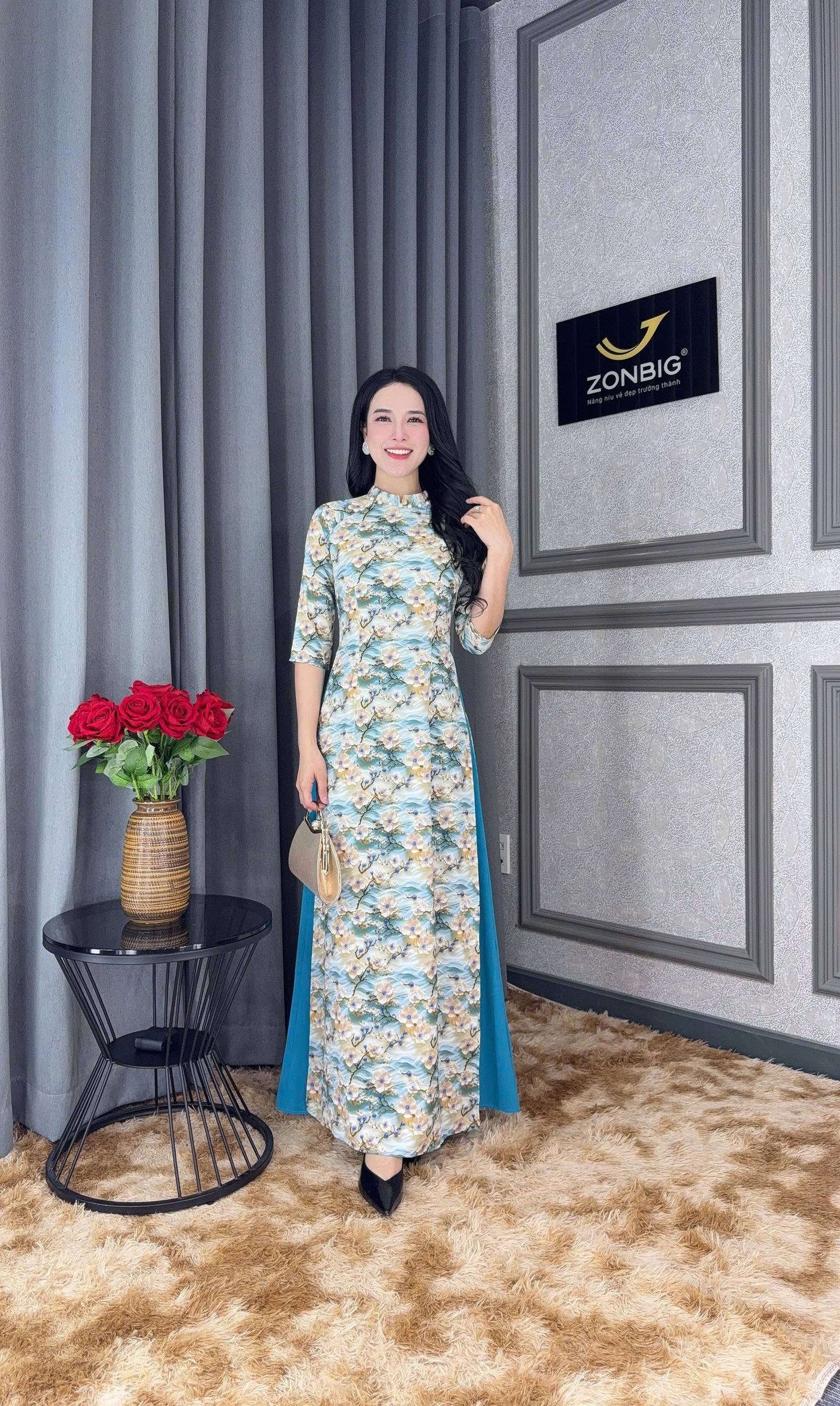 Đầm giả áo dài - Y2078 - Thương hiệu Zonbig_thumbnail_1