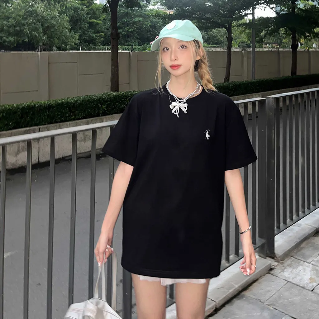 Áo thun form rộng basic nhiều màu 2510 Miucho vải cotton thoáng mát cổ tròn in artwork_thumbnail_5