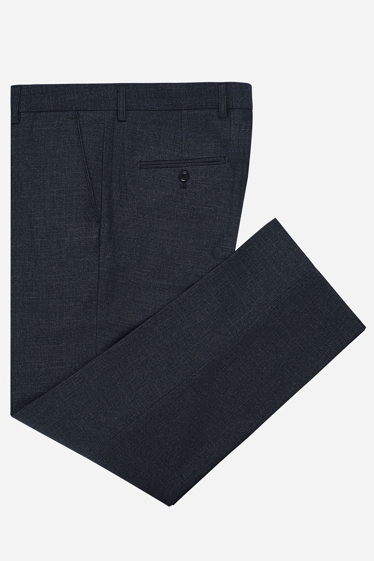 Quần Âu 0 Li Nam Trung Niên ANCHI Chất Liệu Cafe Phom Suông Ống Rộng Màu Xanh Đen