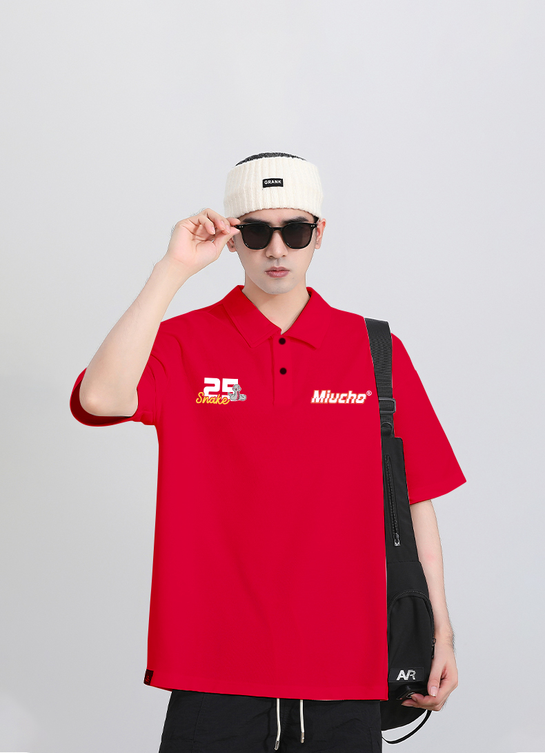 Áo polo nam tết form rộng có cổ vải cotton 4c co giãn thoáng mát 1812 Miucho in mix_thumbnail_5