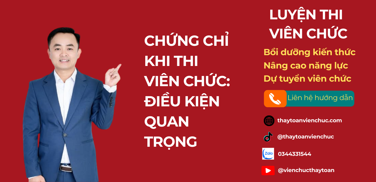 Chứng chỉ khi thi viên chức: Điều kiện quan trọng?