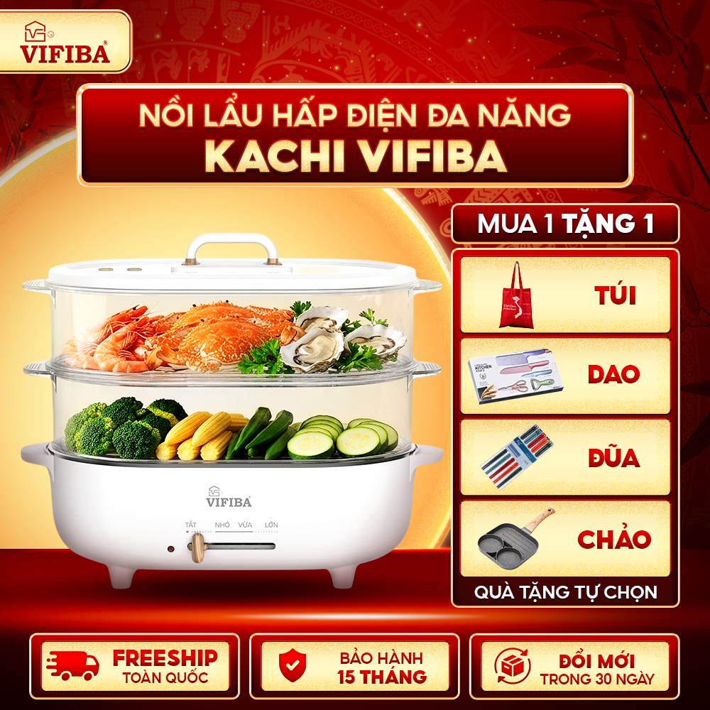 Nồi Lẩu Hấp Điện Kachi Vifiba 