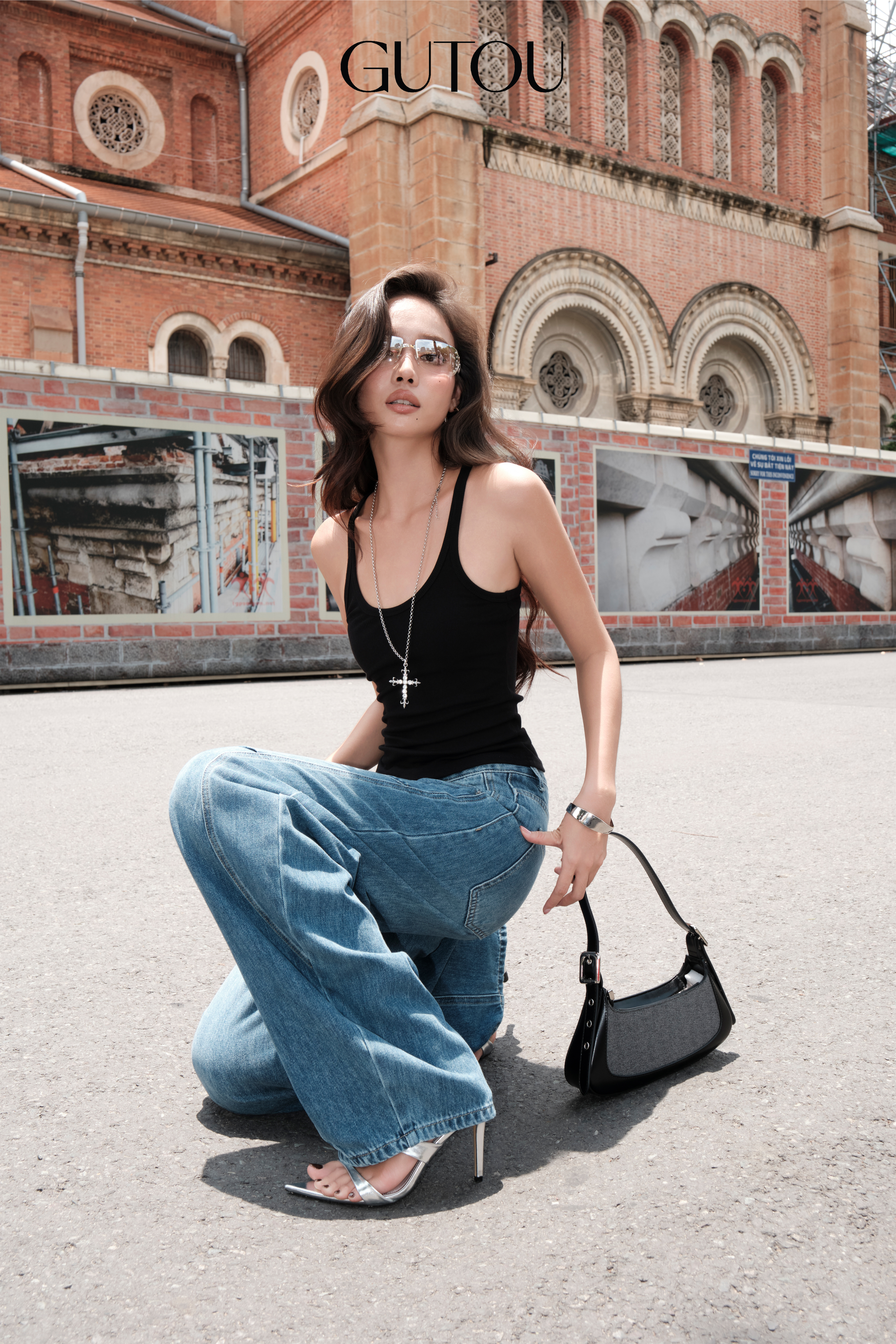 [ GUTOU ] Quần Jean Baggy Trơn Morden Style_thumbnail_5