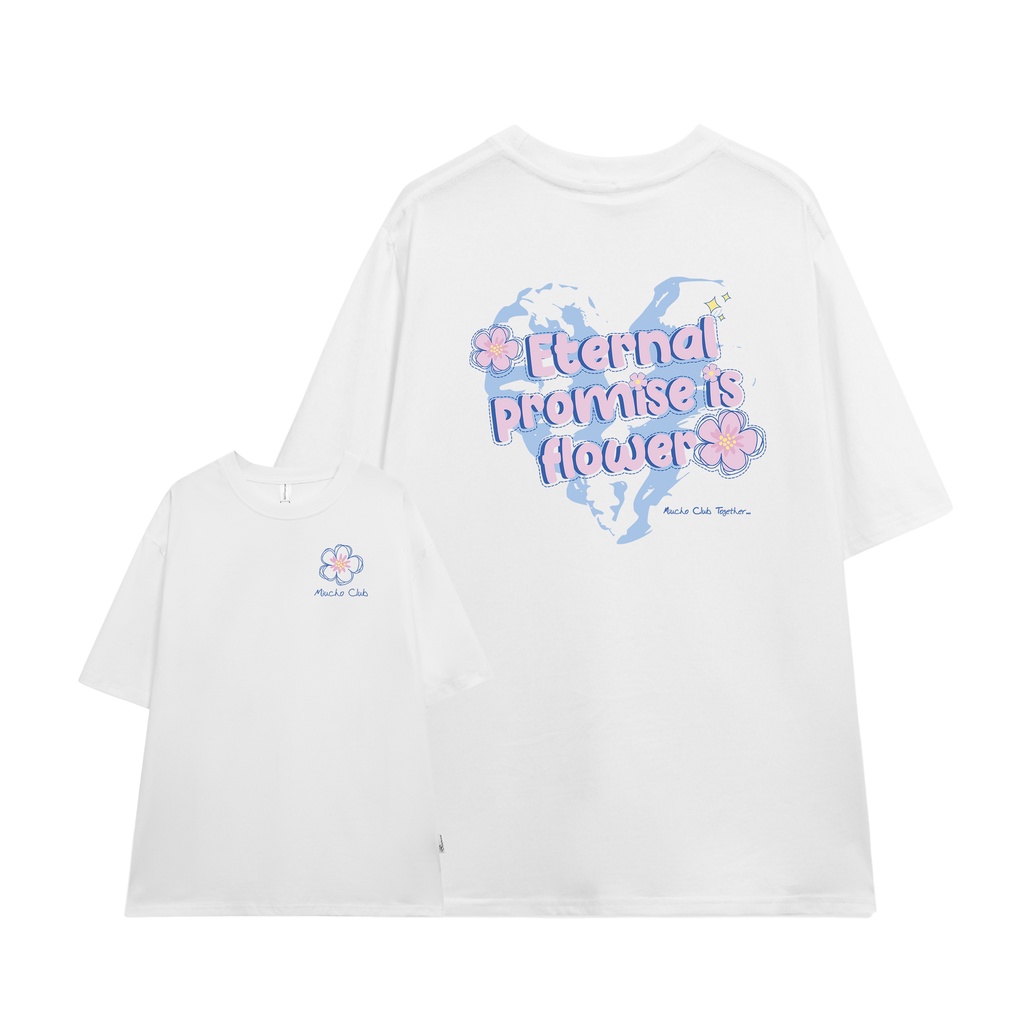 Áo thun unisex form rộng AT379 Miucho basic tee tay lỡ dành cho nam nữ in graphic