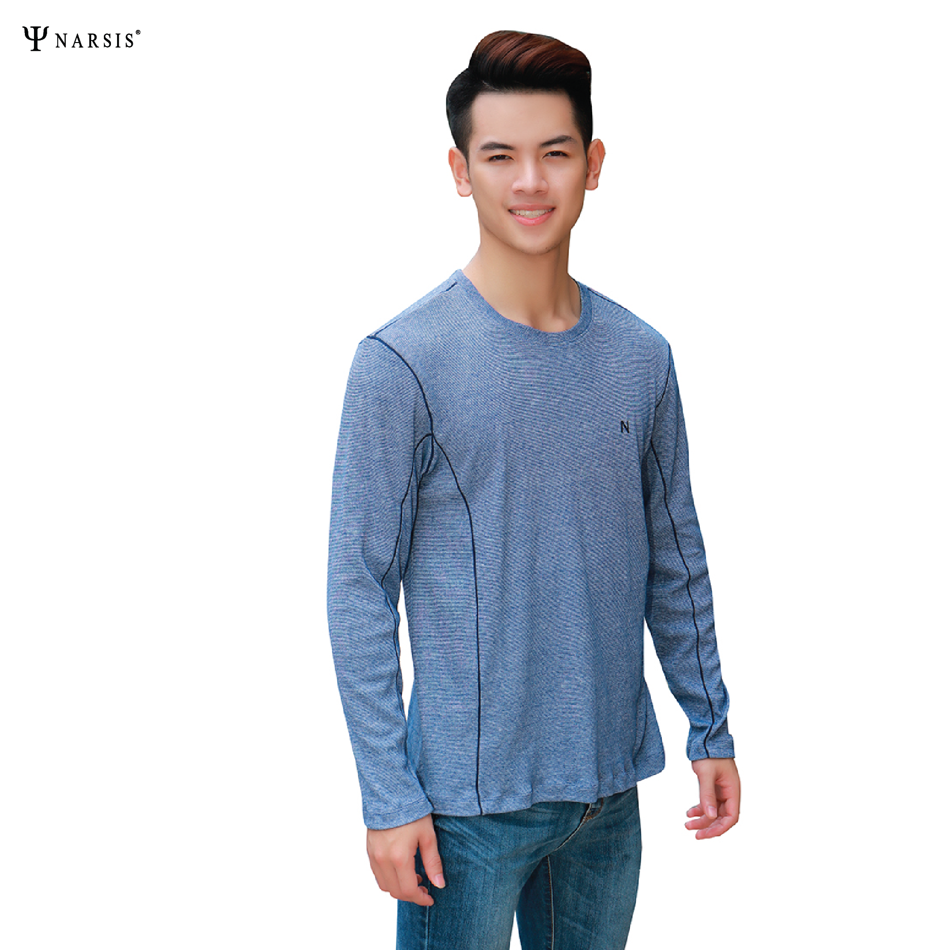 ÁO THU ĐÔNG NAM D8074A NARSIS CHẤT LIỆU THOÁNG MÁT, DỄ CHỊU, THOẢI MÁI CẢ NGÀY, DỄ VẬN ĐỘNG