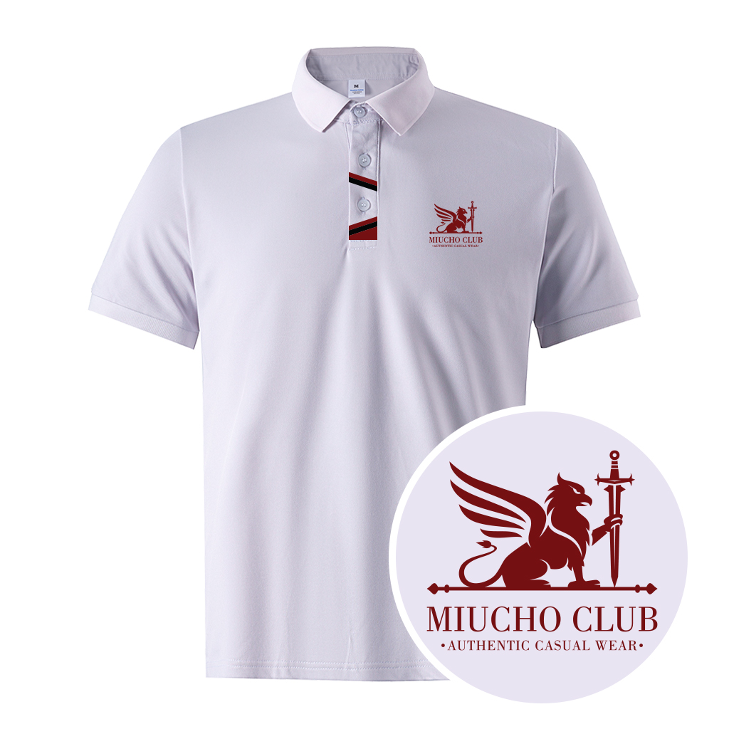 Áo polo nam form vừa 1867 Miucho Iconic vải cá sấu đứng form thoáng mát in basic_thumbnail_2