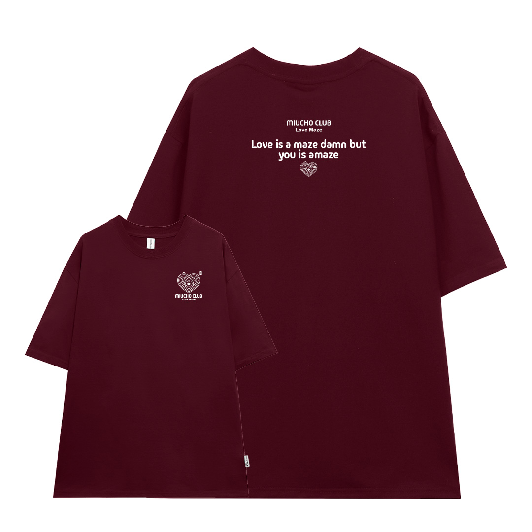 Áo thun cặp đôi couple trái tim from rộng ATD1380 Miucho vải cotton thoáng mát cổ tròn in mix_thumbnail_15