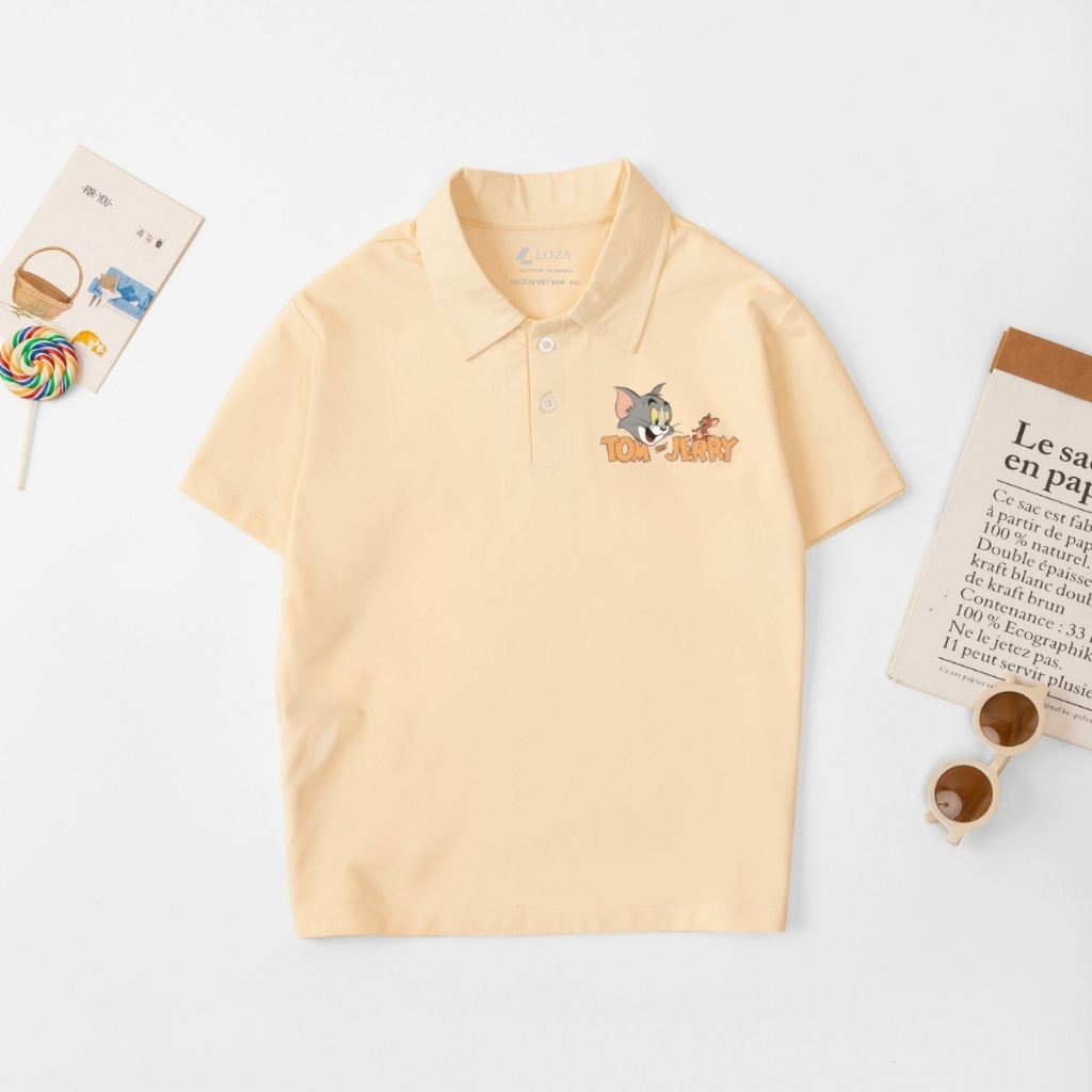 Áo Polo cho bé trai in hình Tom & Jerry - Loza Kids PL3049_thumbnail_2