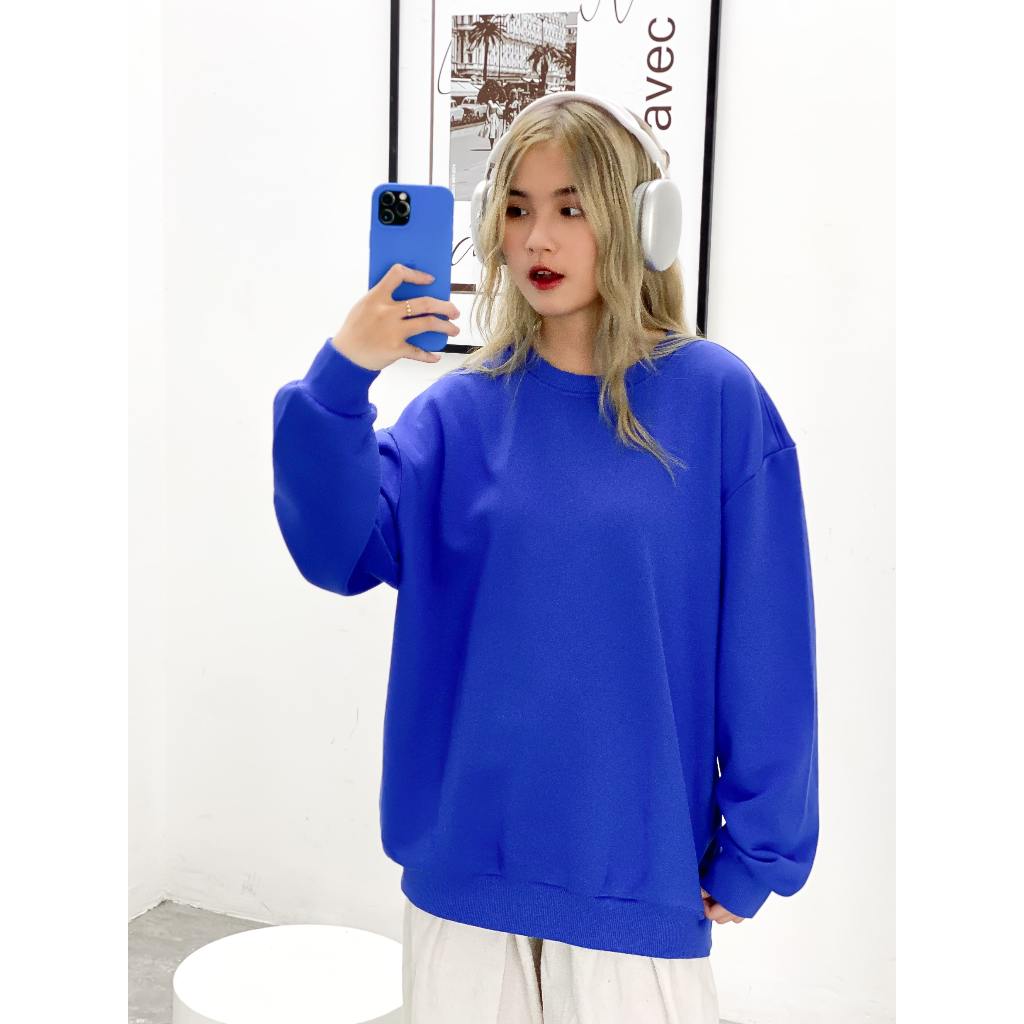 Áo sweater nữ form rộng STT01 Miucho vải chân cua in basic_thumbnail_5