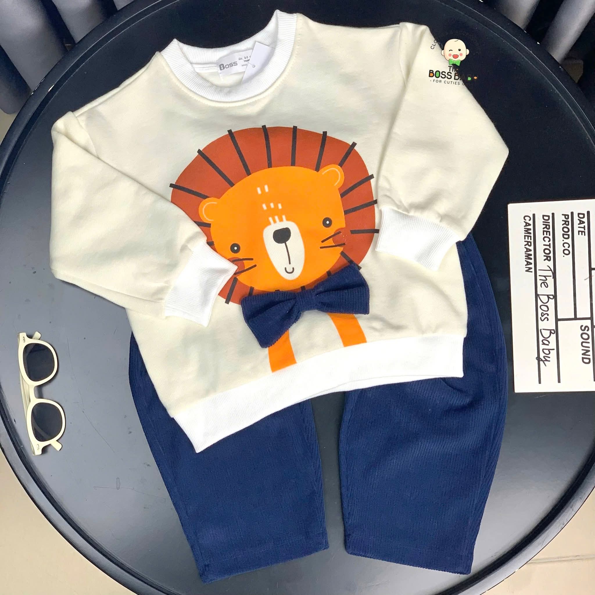 Set bộ nhung tăm sư tử nơ